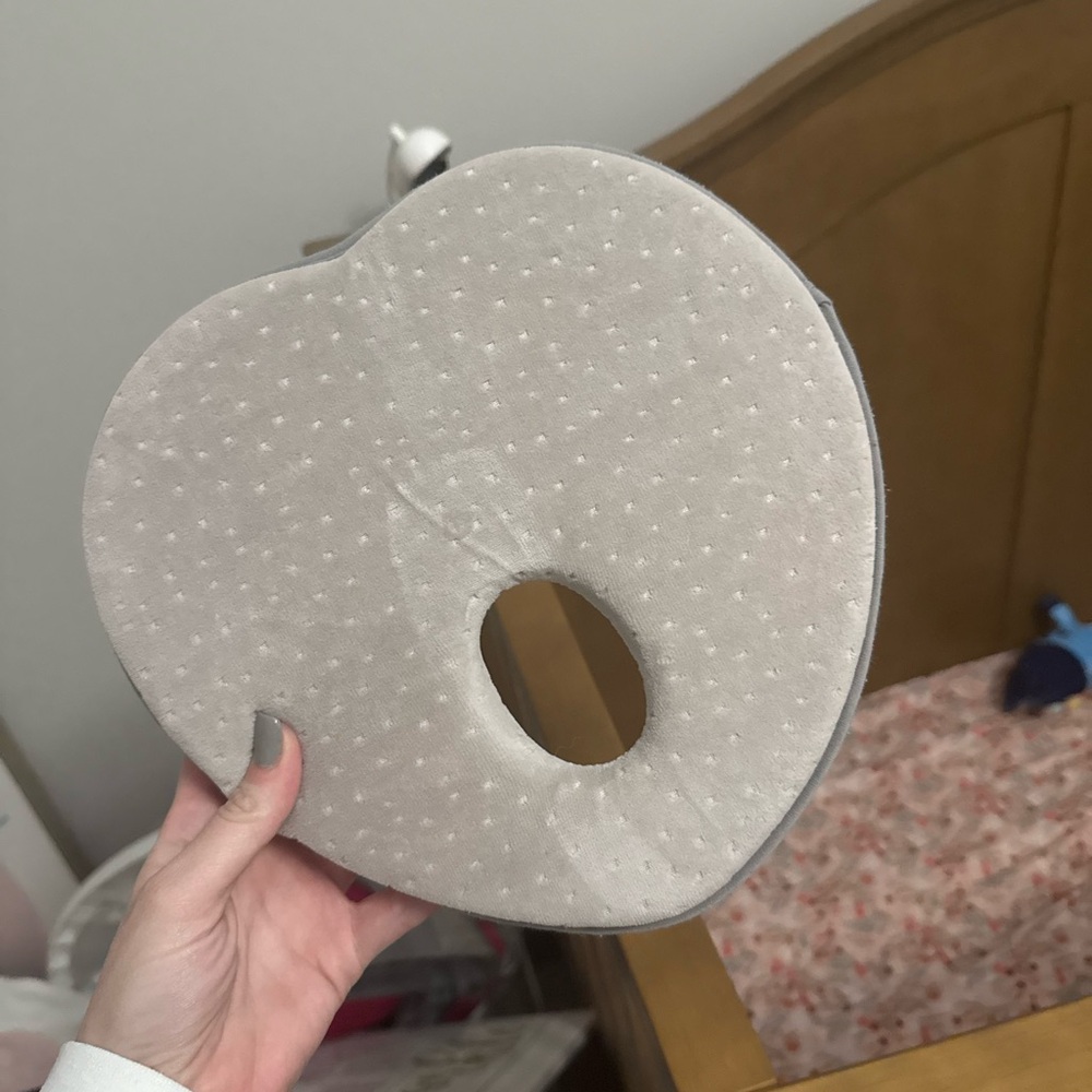 Gray Baby Head Shaping Pillow